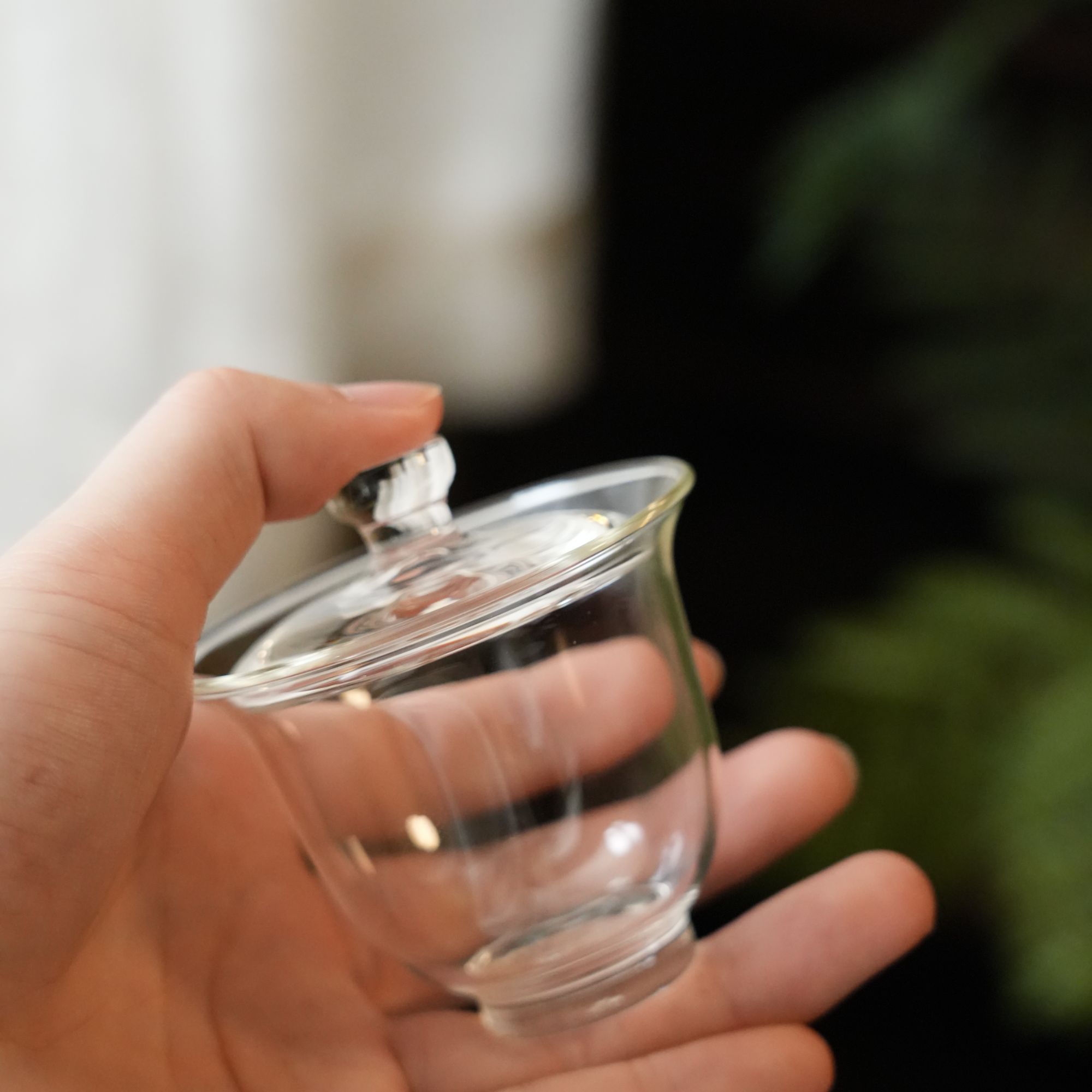 水晶玻璃宝宝盖碗