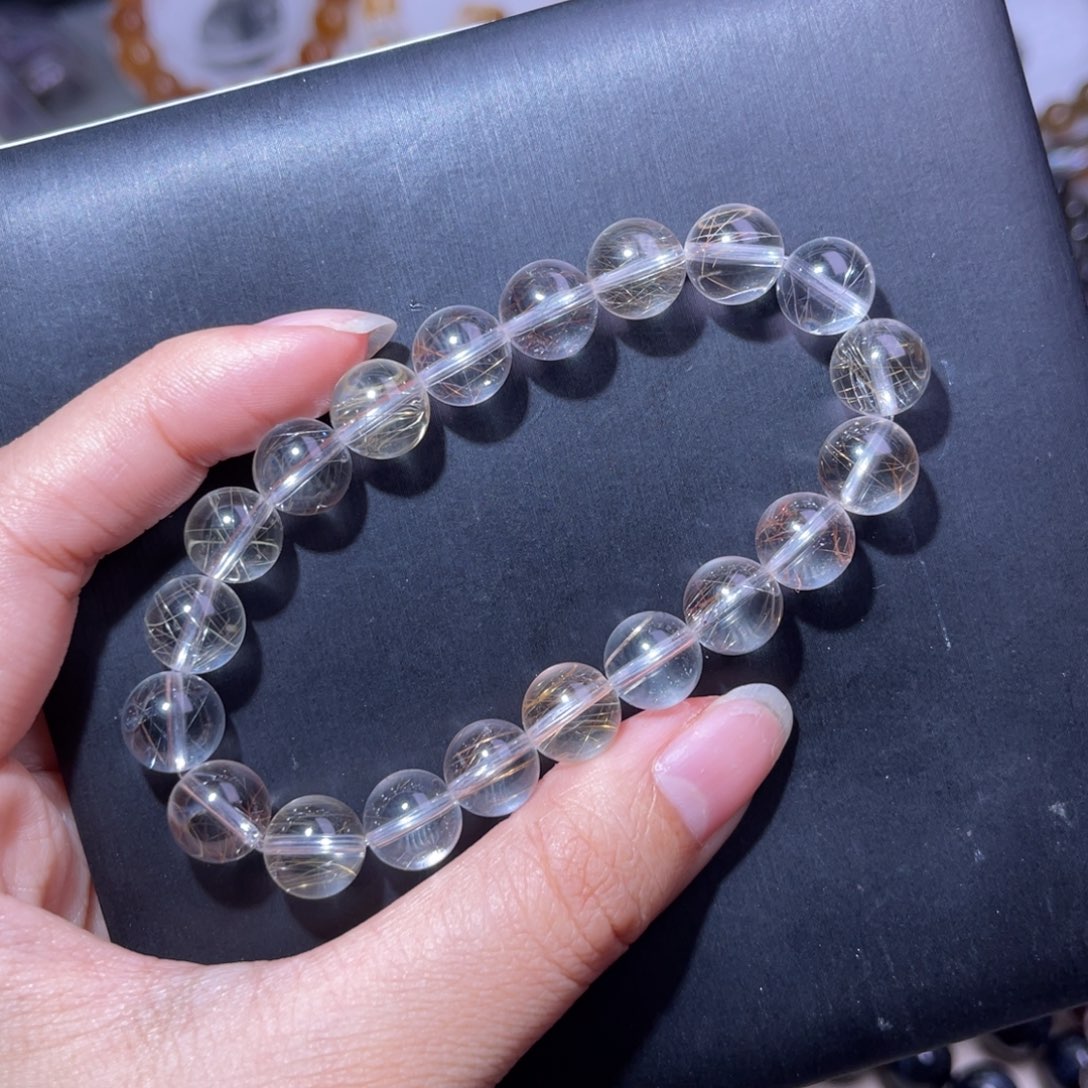 手串水晶未镶嵌发晶价格150，下单拍3单