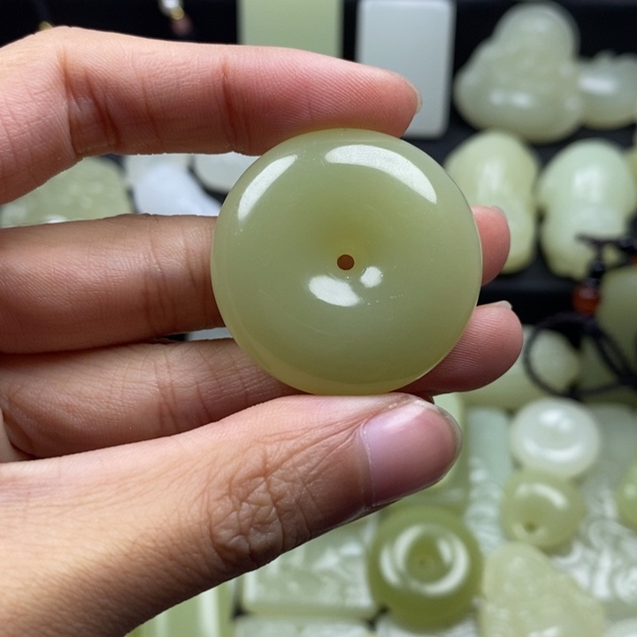晴水色平安扣30mm