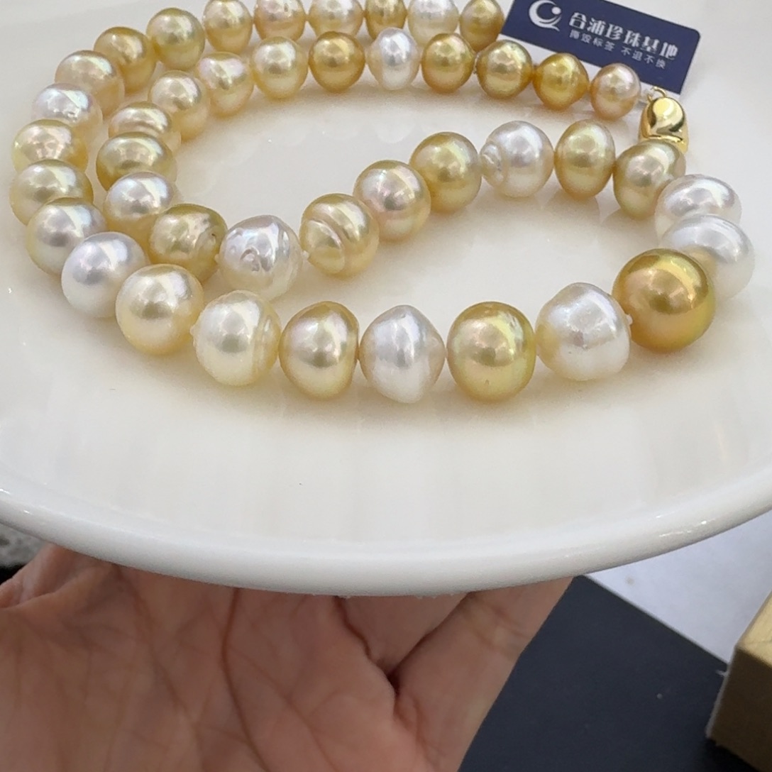 银S925镶嵌颈饰海水珍珠