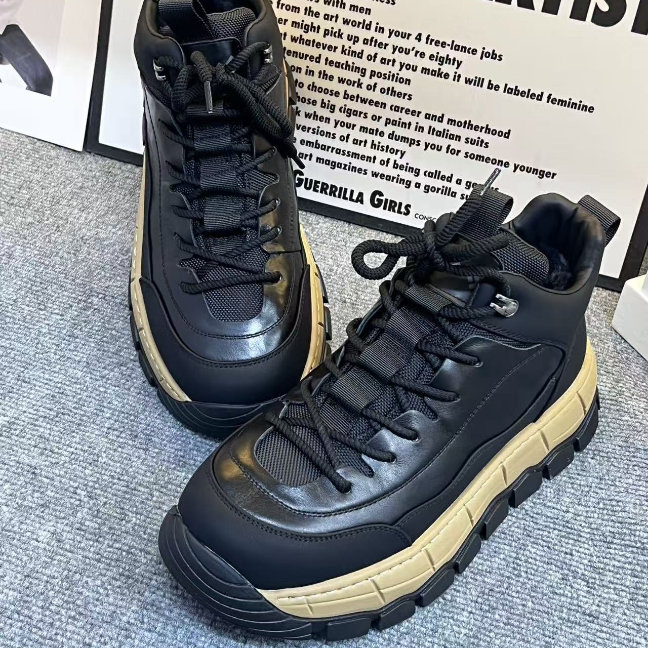 56066-63玛莎玛索2025冬新款时尚洋气男款大棉休闲鞋圆头平底纯皮