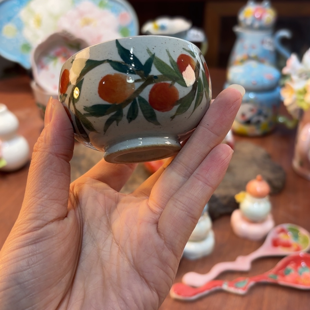 景德镇手绘高温釉下彩陶瓷茶具