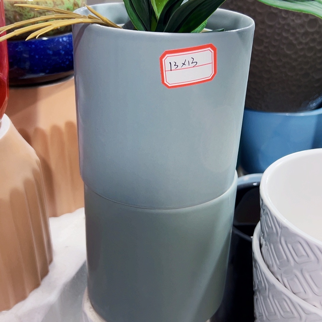 有孔，外贸尾单陶瓷花盆凑单10米包邮