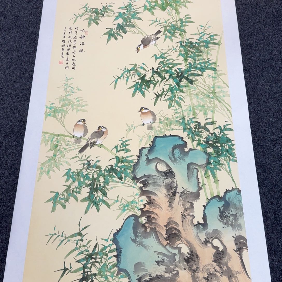 国画国画作品山水花鸟纯手绘