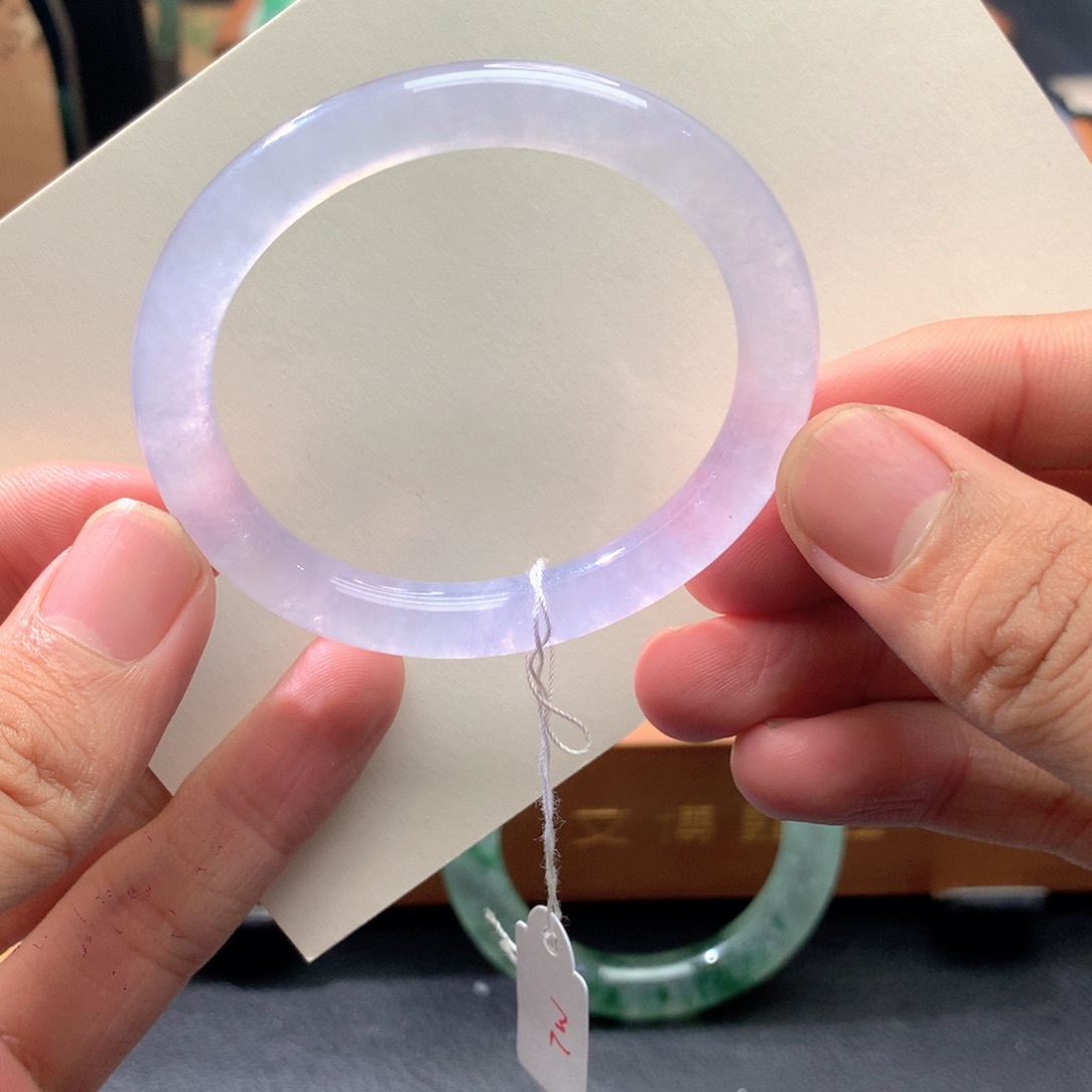 翡翠未镶嵌手镯贵妃52