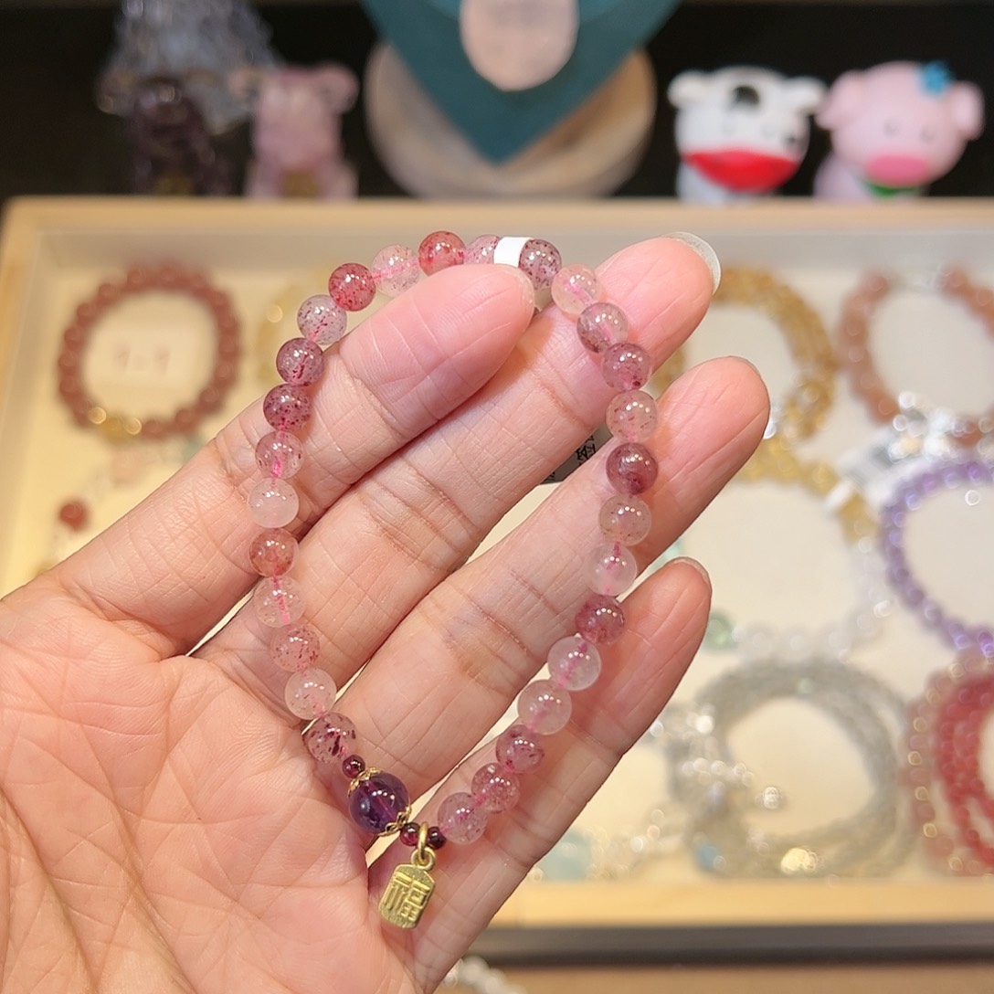 水晶手链未镶嵌草莓