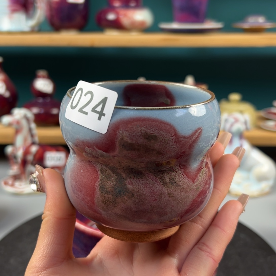 瓷片微瑕主人杯纯手工