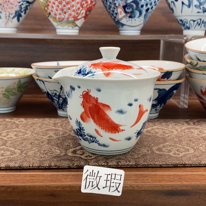 釉下老陶泥手工绘制