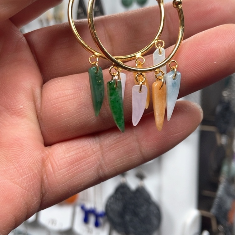 【闪购商品】翡翠耳饰未镶嵌耳饰