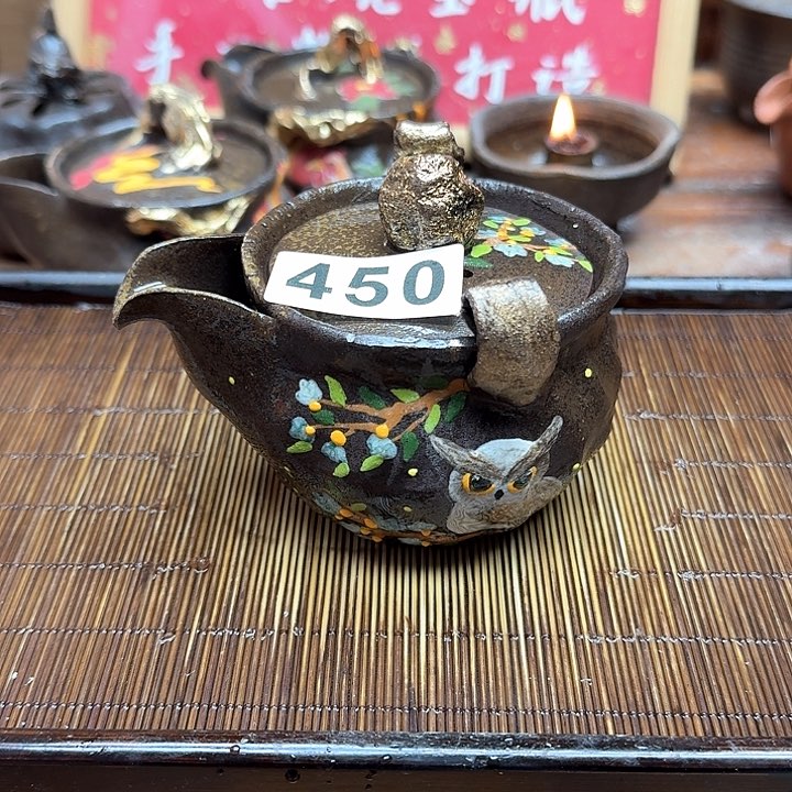 纯手工制作粗陶茶具