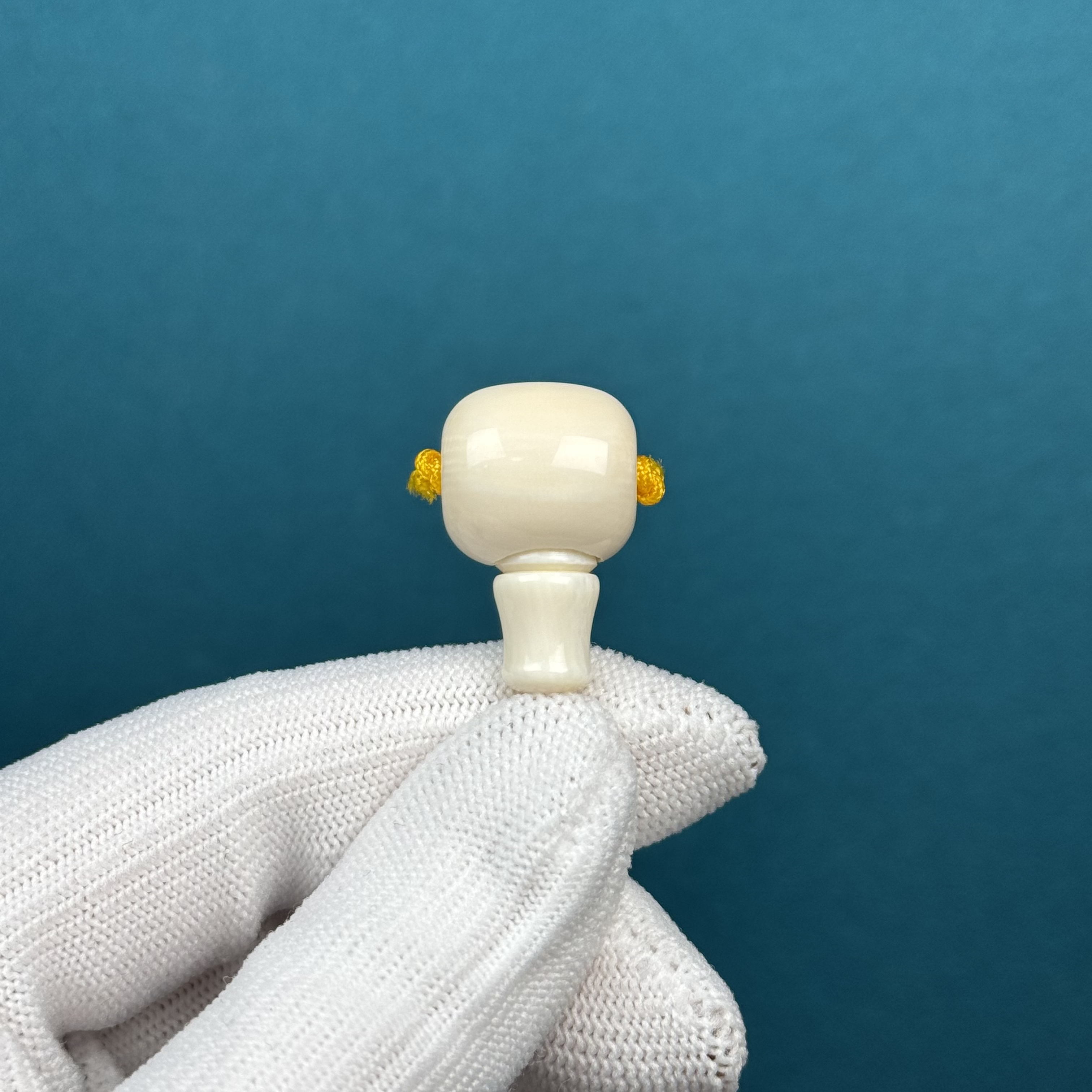 D88-16天然猛犸牙 藏式三通【微牙线】15*24.5*14.9mm支持复检