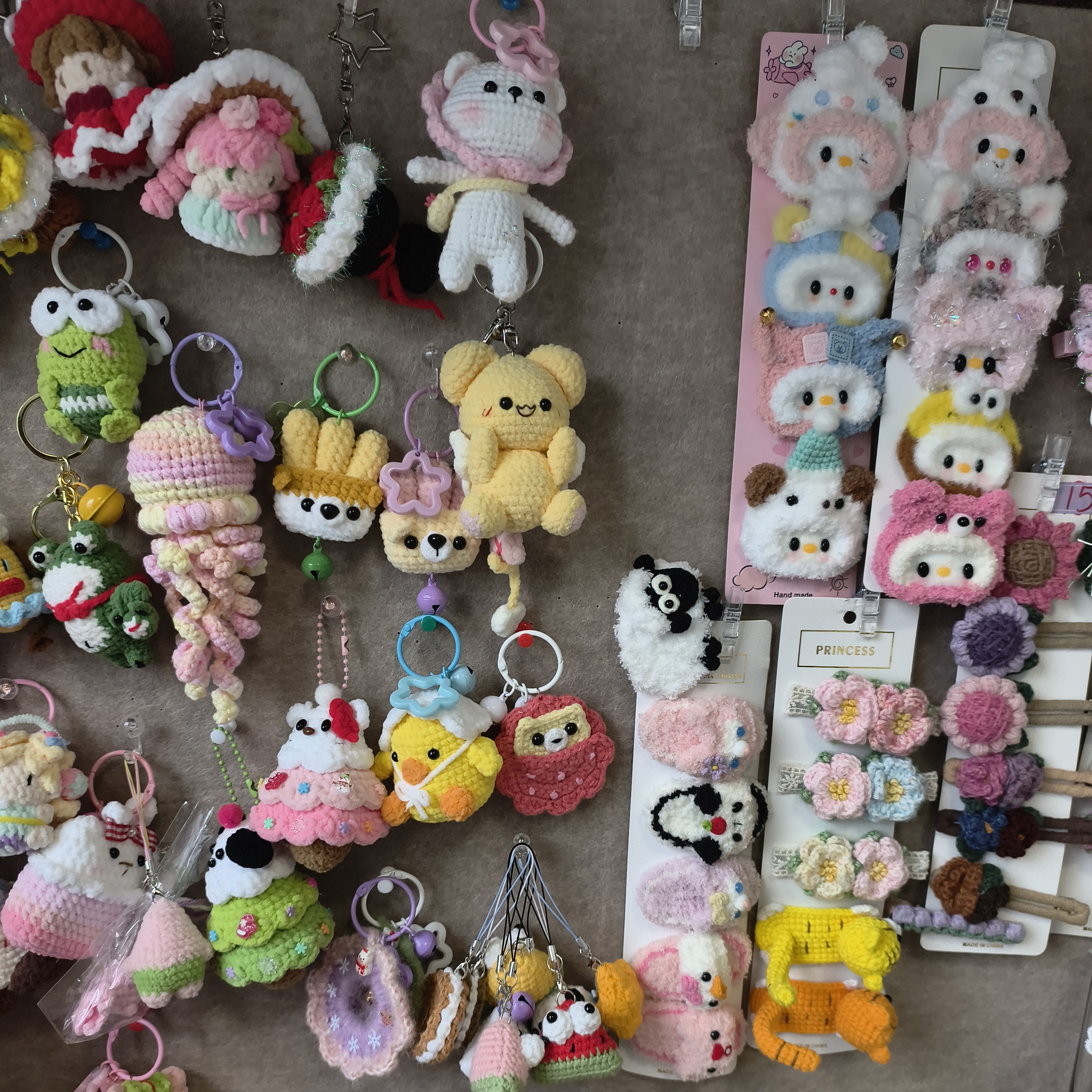 甜甜手作毛线钩织发饰挂件玩偶包包