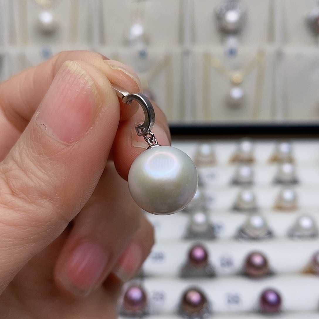 淡水珍珠颈饰银S925镶嵌