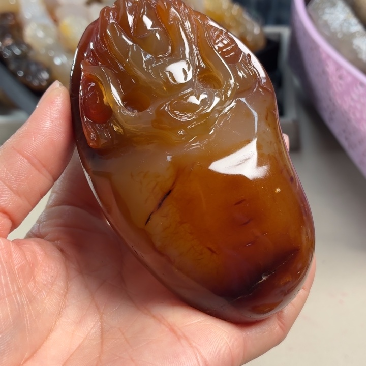 玛瑙/玉髓未镶嵌吊坠(不含链)