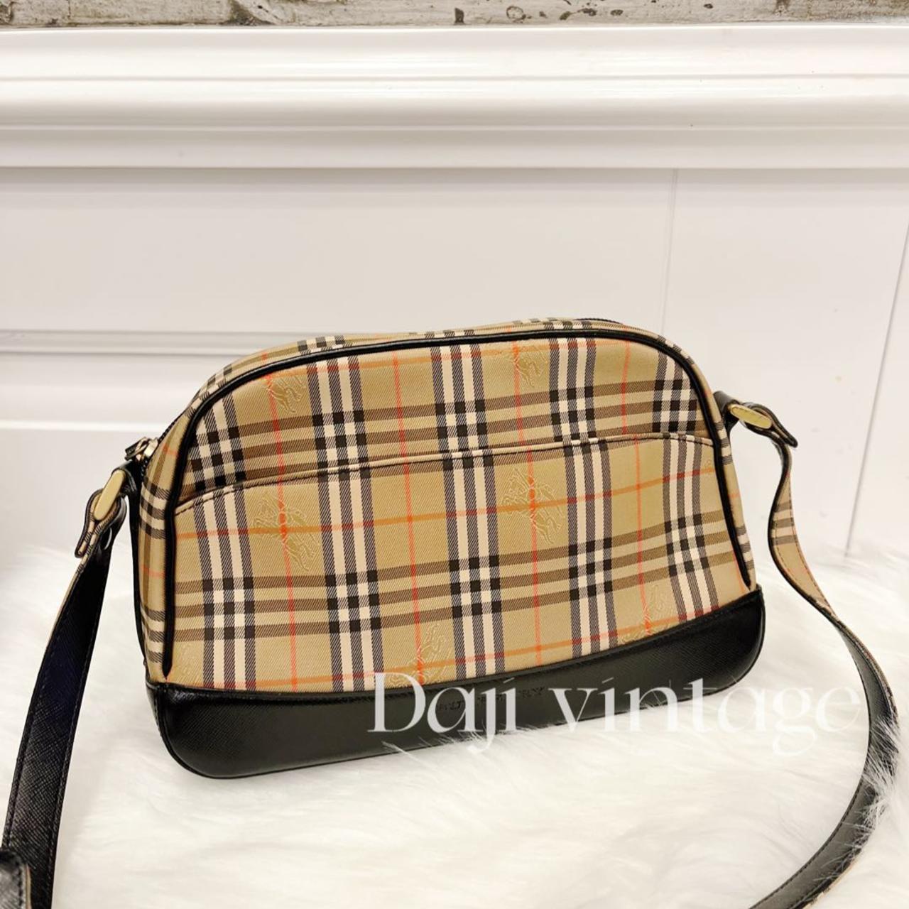 95新 BURBERRY/博柏利 大吉中古/Burberry战马格纹相机斜挎包