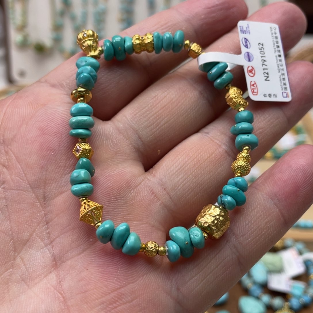 绿松石手链银S925镶嵌福****?