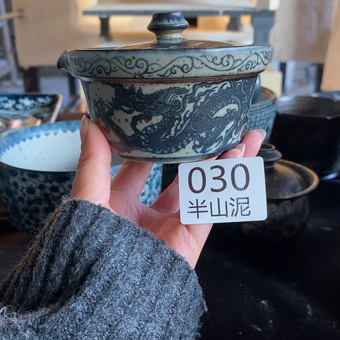 陶手工手绘青花高温陶瓷