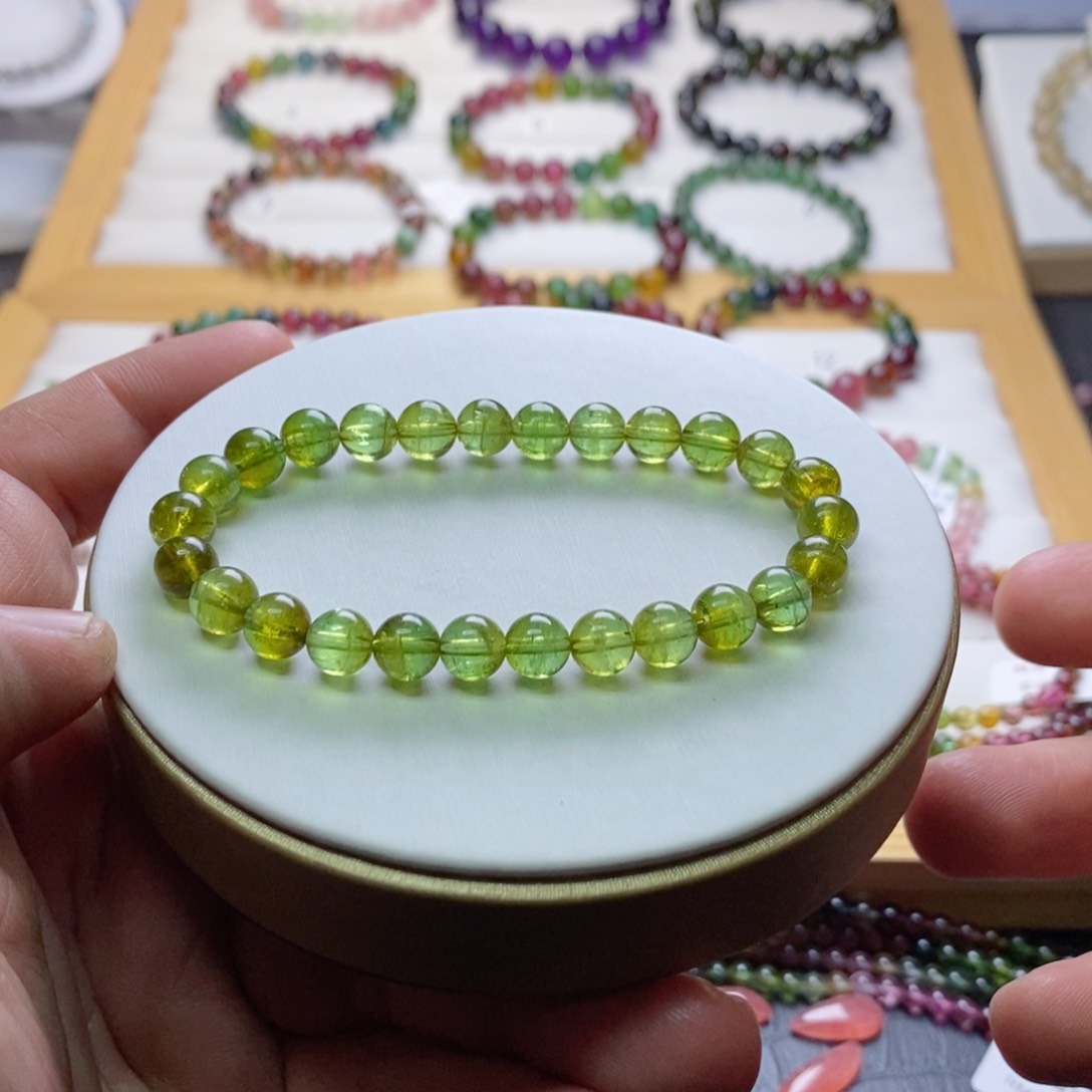 碧玺碧玺手链未镶嵌