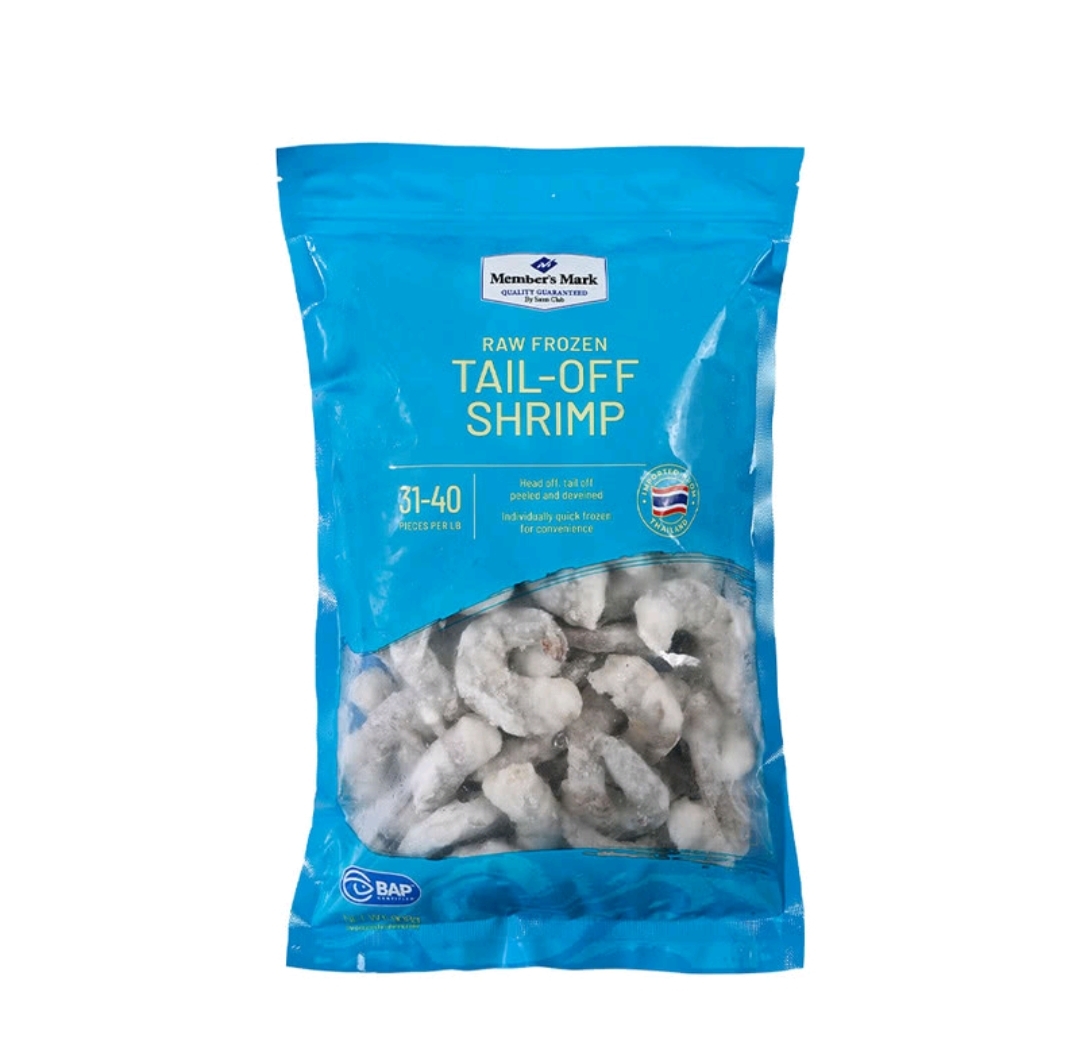 山姆代购自营冷冻虾仁908g(每磅约31-40只虾仁）