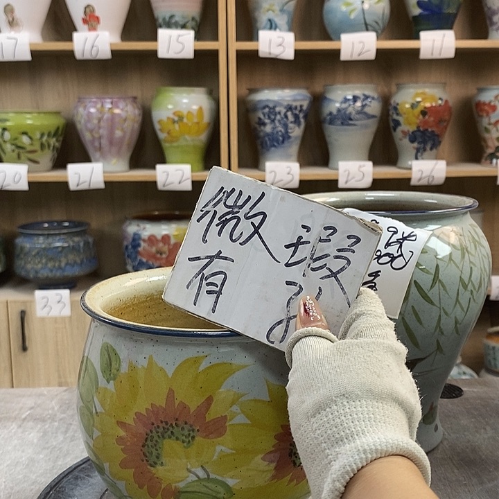 缸13xc景德镇陶瓷花盆