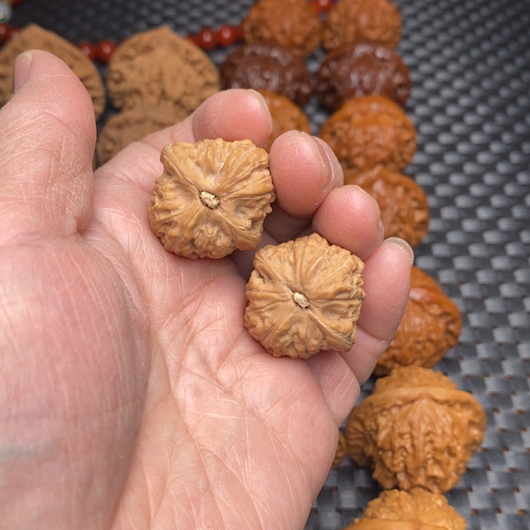 文玩核桃把件平底锅手捻27