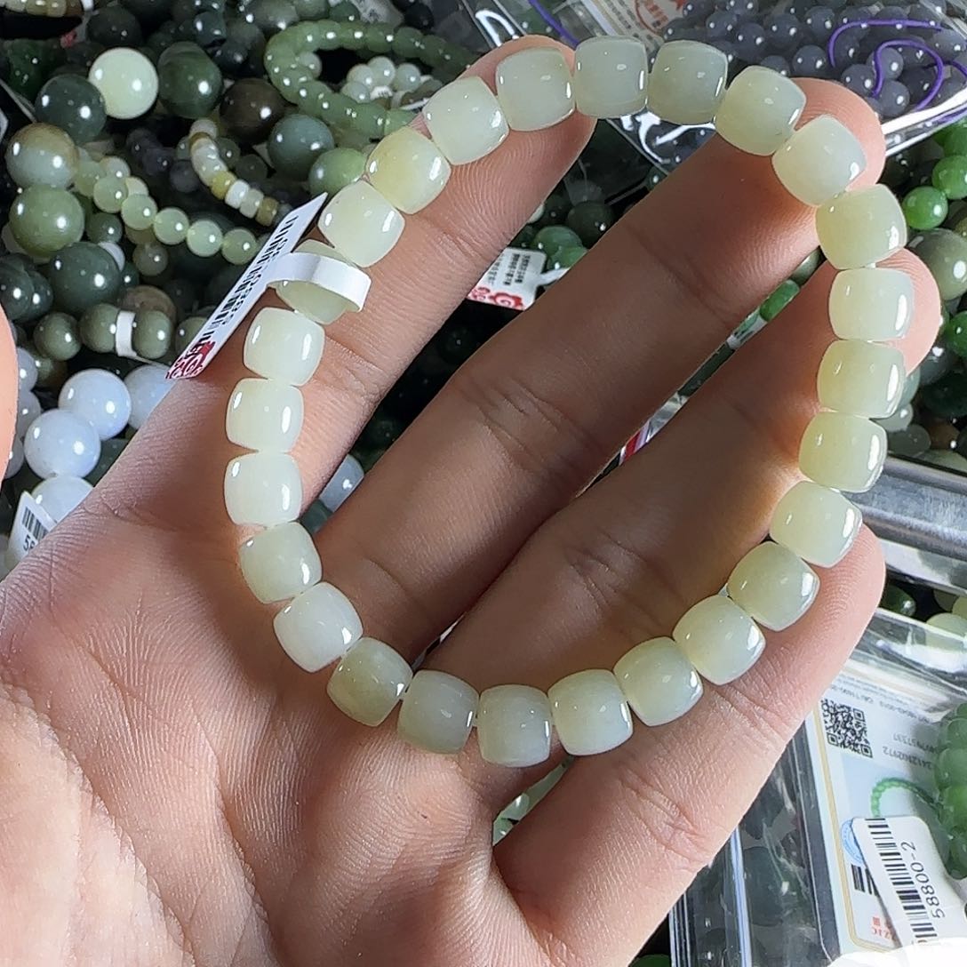 和田玉手链未镶嵌273