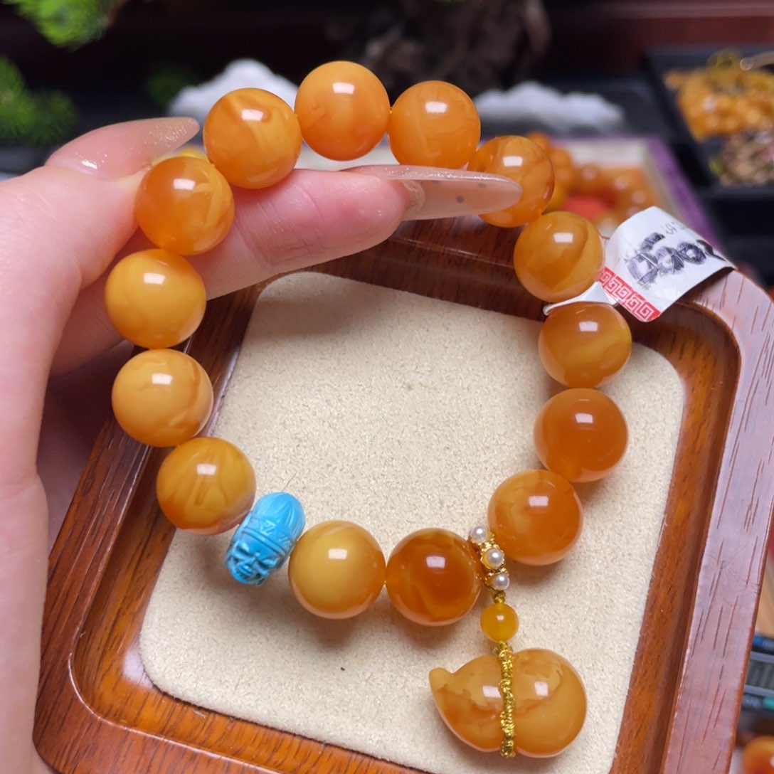 蜜蜡手链未镶嵌手串