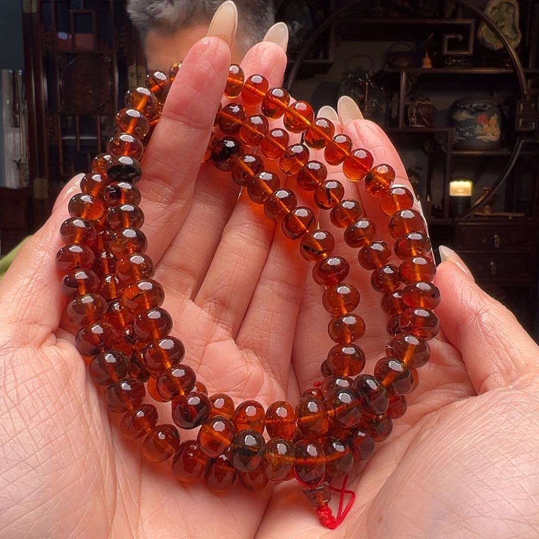 琥珀裸石未镶嵌抚顺琥珀20523。9mm