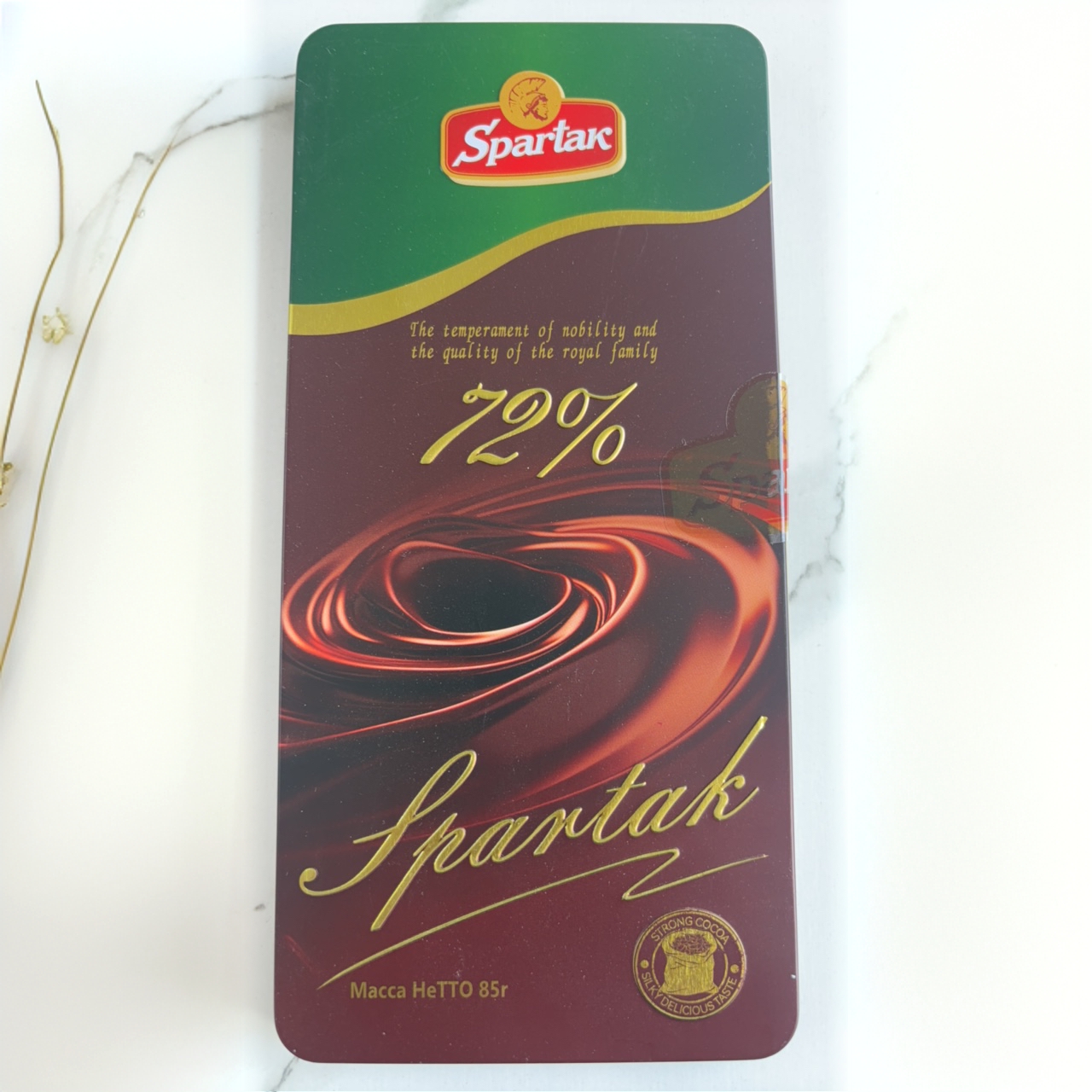 斯巴达克72％黑巧克力考试提神
