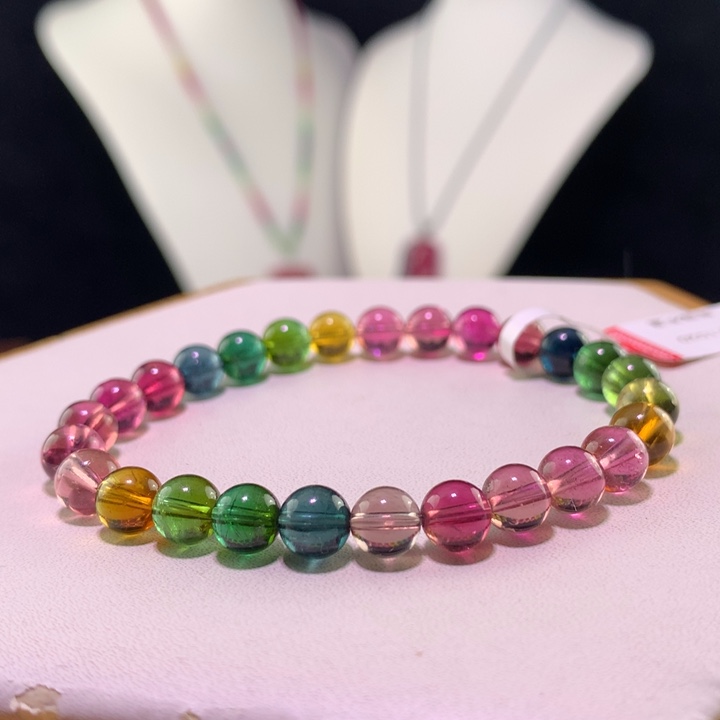 双色碧玺手链未镶嵌