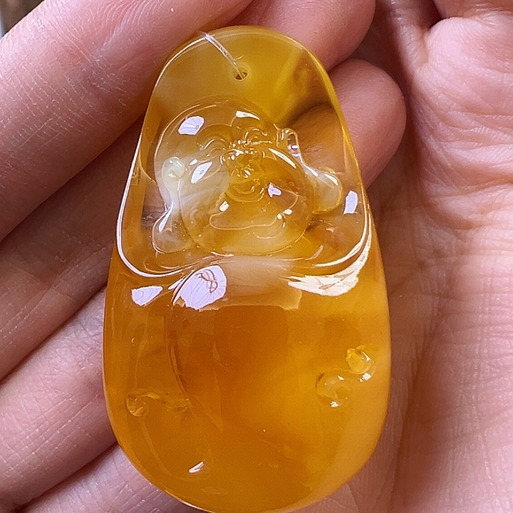 蜜蜡颈饰未镶嵌蜜蜡