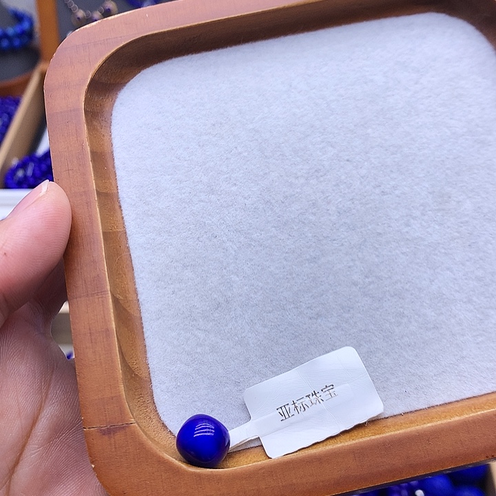 嗯****青金石未镶嵌配饰老型单珠