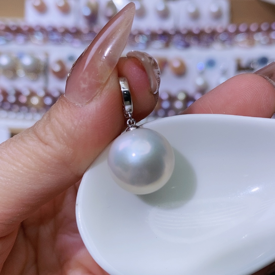 淡水珍珠颈饰银S925镶嵌