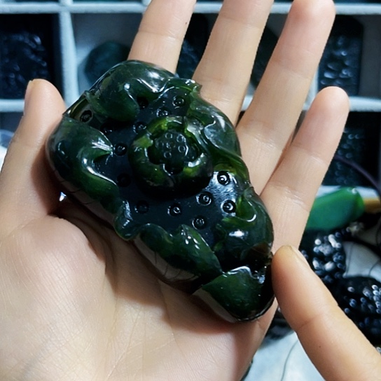 蛇纹石玉手链合金七**主