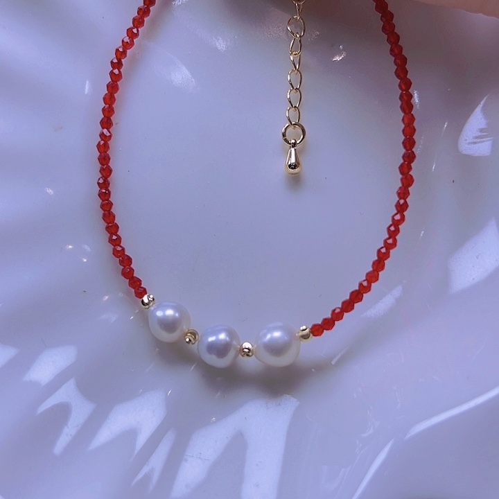 淡水珍珠手绳合金