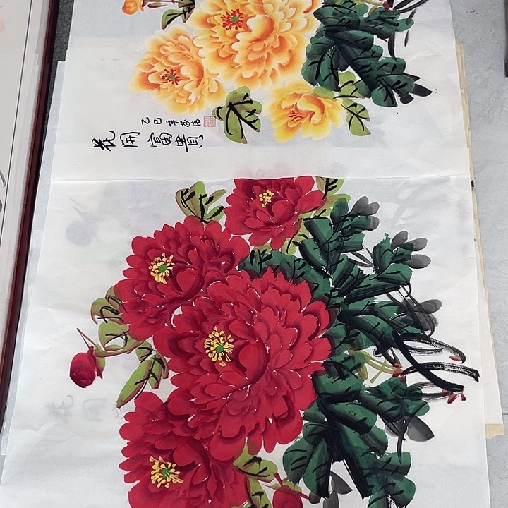国画左**月国画作品书法作品原稿