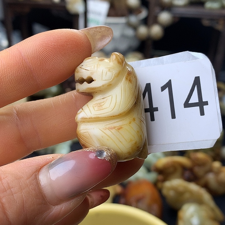 和田玉银S925镀金镶嵌颈饰