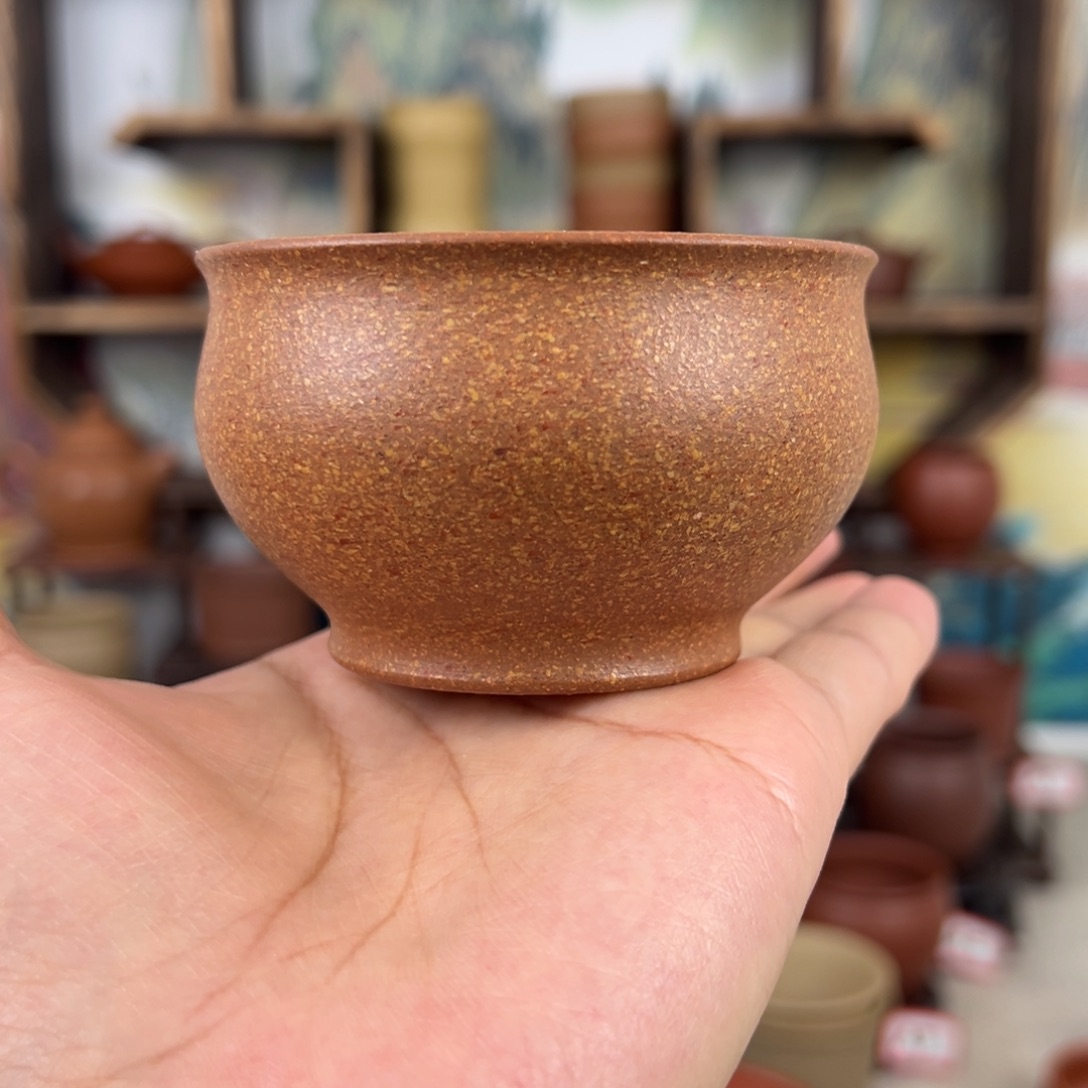 紫砂茶杯拙器甄选，纯原本矿。