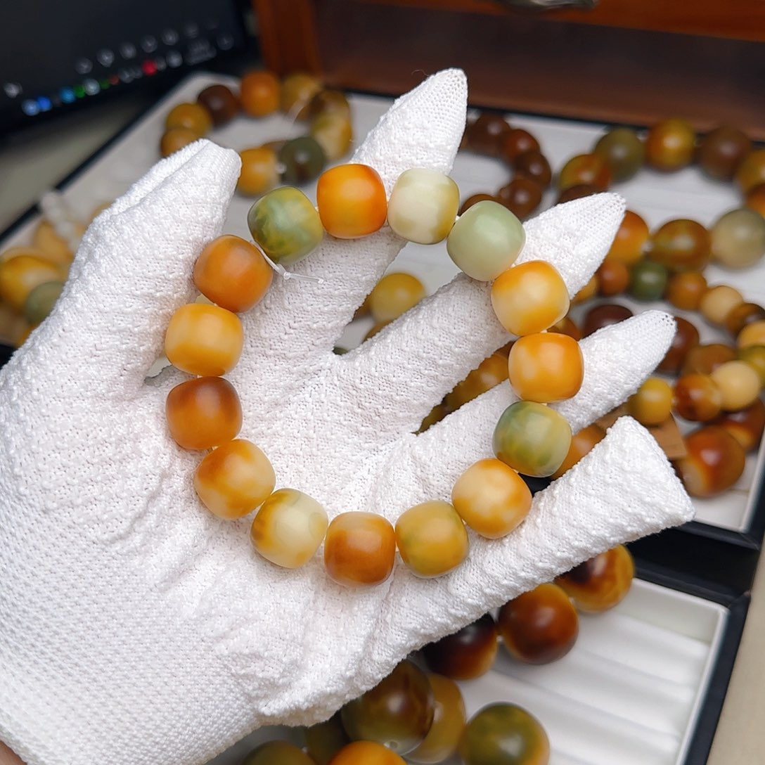 菩提根/象牙果手串卡16干磨桶珠微微瑕不退