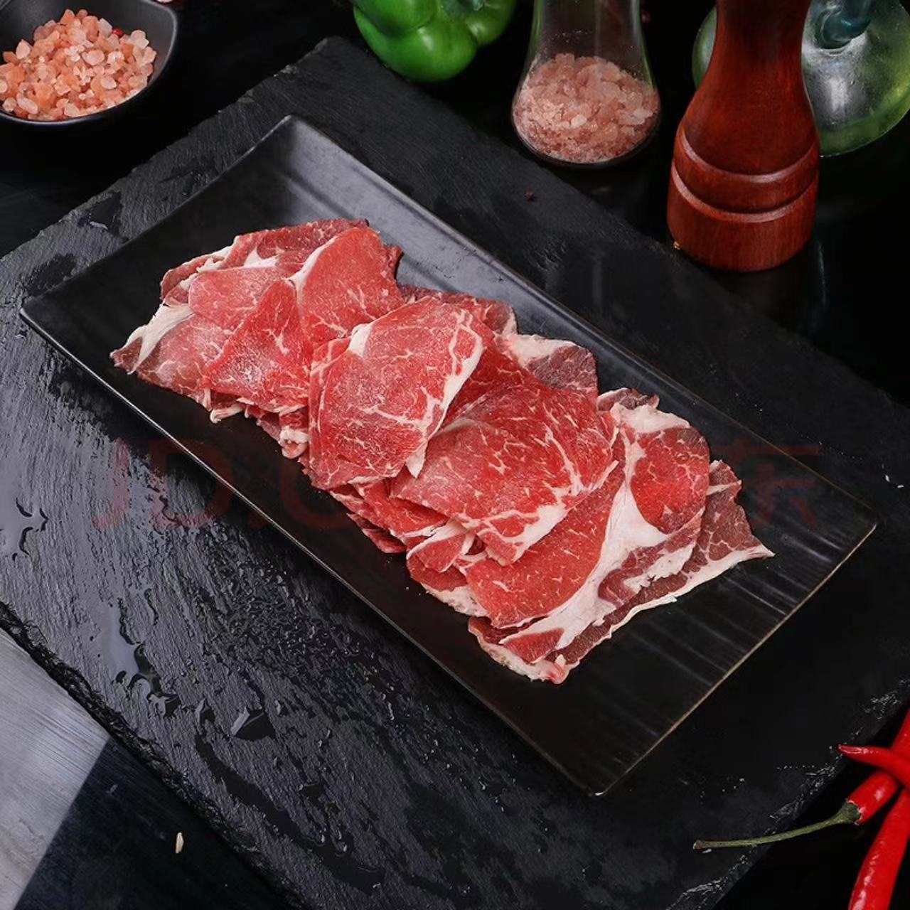 国产和牛谷饲600天原切雪花肉片牛肉片10盒共1500g【一哥】
