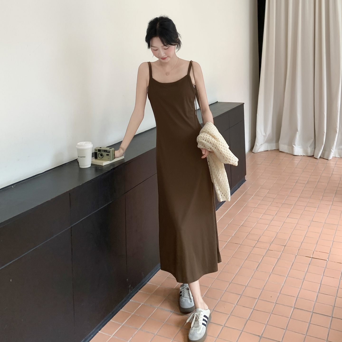 时尚套装女2025秋季新款女装吊带裙两件套显瘦气质打底夏季外穿