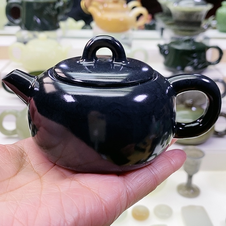 未镶嵌和田玉挂件茶壶170m l