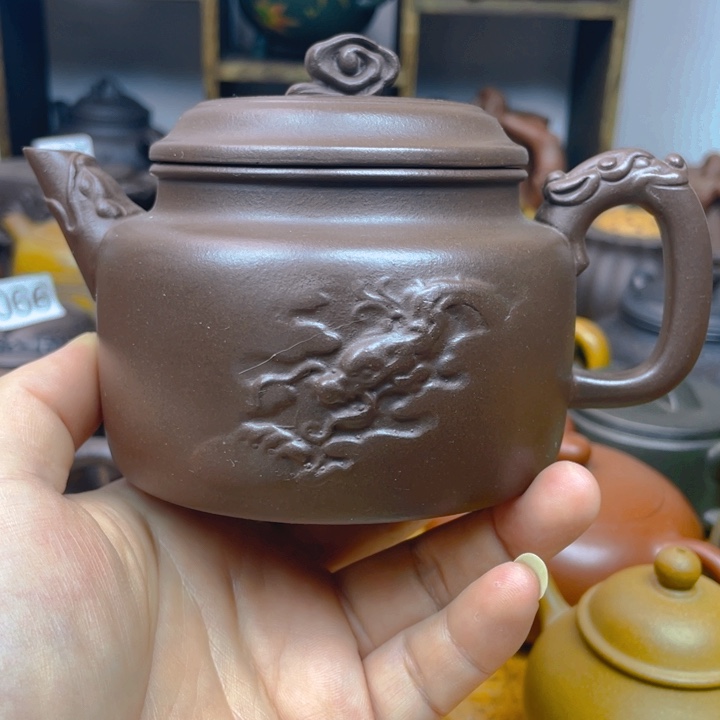 茶壶紫砂紫砂壶紫泥德钟280cc