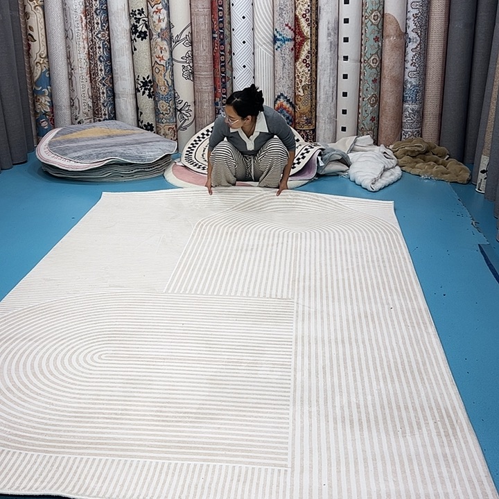 混纺200×300误差±1-3cm精编细砂仿羊绒棉布底微瑕