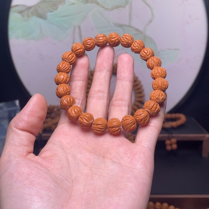 手串桃核龙纹桃核凤羽