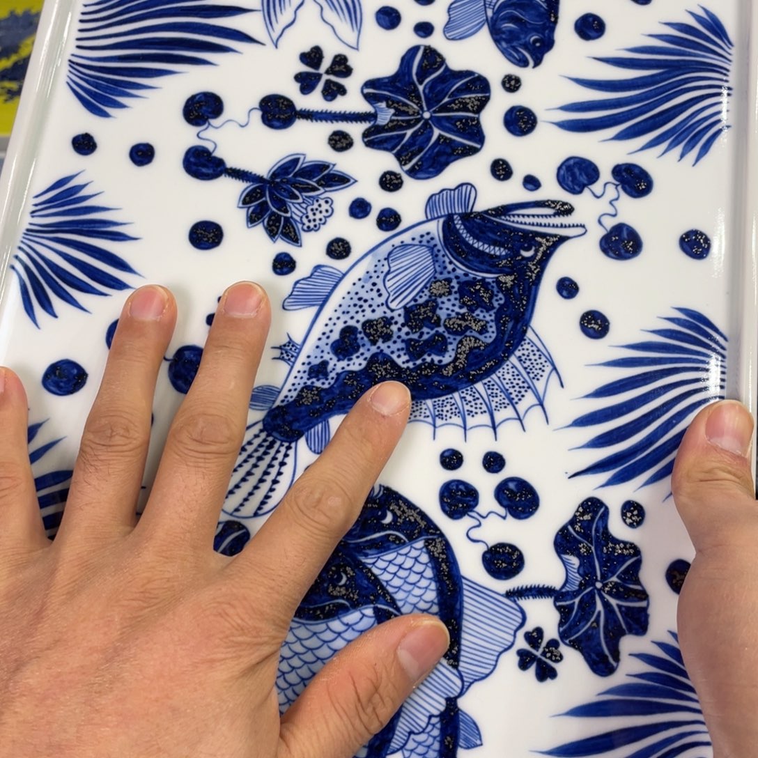 海***产景德镇陶瓷手工手绘