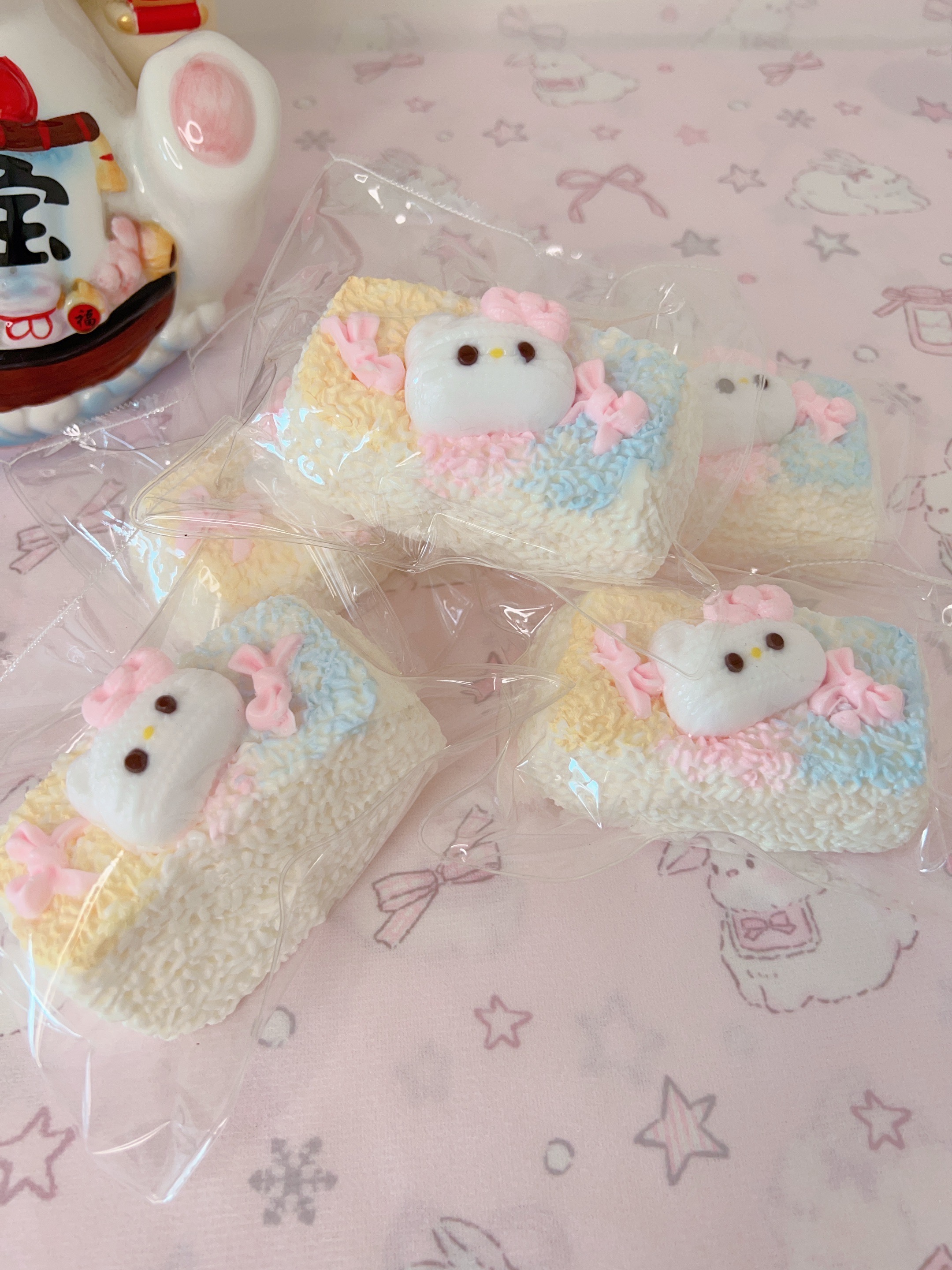 【硅胶捏捏】【食品级硅胶】针织kitty奶酪 
