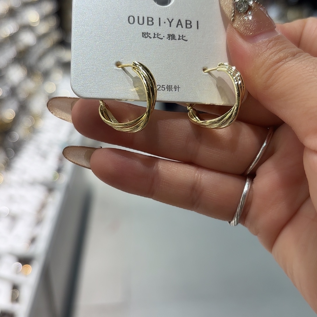 铜合金925银耳圈的