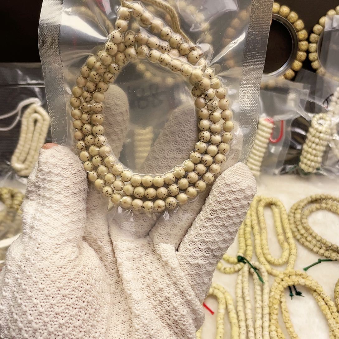 卓*卡6圆珠原生态原白120颗