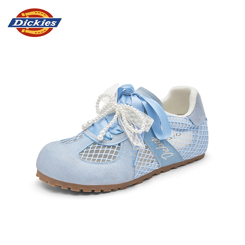 Dickies秋季时尚休闲鞋轻便透气蝴蝶结鞋豆豆鞋皮鞋女鞋潮流百搭